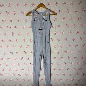 FP Movement by Free People Light Gray Jumpsuit